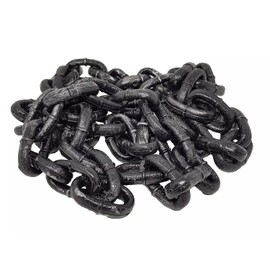 Skull and Bone 2m/6ft Chain Fake Rusty Chains - Halloween Prop Decoration Scene Setter Locked Up Table/Window/Wall/Box