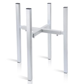 YiePhiot Water Filter Dispenser Counter Stand Beverage Drink Dispensers Stand Fits Countertop Gravity Water Dispensers (Adjustable Width 9.84'' Up to14.17'',Silver)