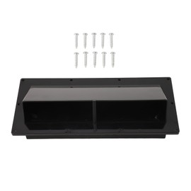 Exhaust Ventilation Cover ABS Automatic Wind Proof Damper Lockable Range Vent Cover for RV Home Camper Black