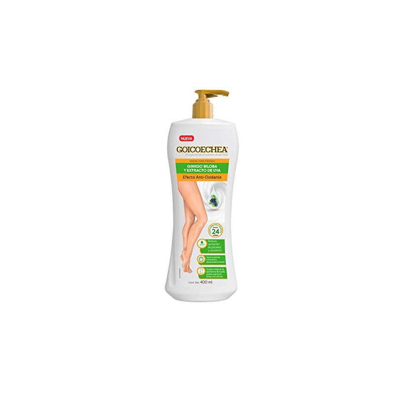 GOICOCHEA - Crema para piernas. Con ginkgo biloba y extracto