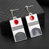 JinYu Demon Slayer Earrings Kamado Tanjirou's Earrings Japanese Anime Demon