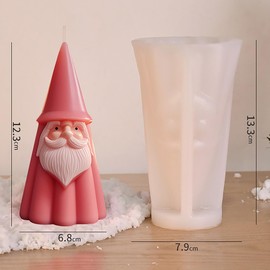 Santa Mold Soap Making Molds Santa Claus Mold Tree Mold Resin Mold Clay Mold Jewelry Resin Casting Mold Craft Supplies 3D Mold Silicone Mold for Resin Casting Mold Candle Making Molds