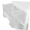 DOITOOL Clear Drawer Organizer Box for Office Desk Storage Case