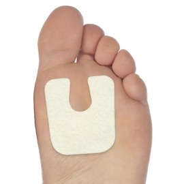 Moon Health Paquete de 24 Almohadillas para Callos En Forma de U, Almohadillas para Callos de 1/4" de Grosor, Almohadillas para Pies Metatarsianos para Aliviar El Dolor, Almohadillas para Pies para Mu