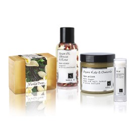Nabila K Luxury Kit Gift Set - Bath & Body Skincare Spa Gifts for Women & Men - Includes Soaps, Lotions, Face & Body Scrubs & More - Ready to Gift Box - Natural Detox