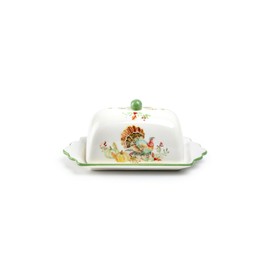 Turkey Autumn Harvest Butter Dish, Fall Gathering, Thanksgiving Dinner, Home Decor, Gift