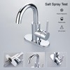 RKF Bar Sink Faucet Polished Chrome Single Hole Bathroom Sink