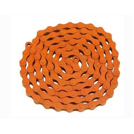 Lowrider KMC Chain 1/2x1/8x112 Orange. for Bicycle Chain, Bike Chain, Bikes, Beach Cruiser, Chopper, limos, Stretch, BMX, Track Fixie Bicycles