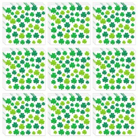3100PCS St Patricks Day Stickers, 50 Sheets Shamrock Stickers Labels for Cards Envelopes, Saint Patty Holiday Decoration Party Supplies Reward Gifts (45 PCS Shamrock)