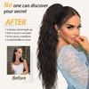 ORSUNCER Ponytail Extension Claw 30" Curly Pony Tail Clip on