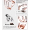 YUANYI - Anillo de boda con circonita cúbica de oro
