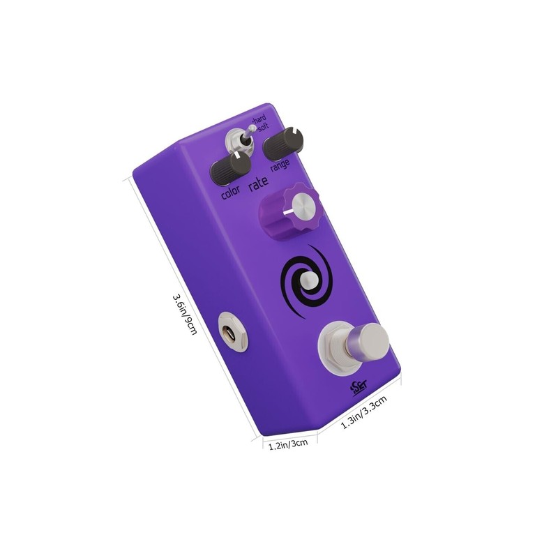 ISET Analog Galaxy Flanger Pedal for Electric Guitar Bass True
