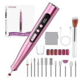 POFIBO Nail Cutter Wireless 35000 rpm Nail Cutter for Gel Nails - Professional Nail Drill for Gel and Acrylic Nails, Electric Nail File with Adjustable Speed for Manicure Pedicure