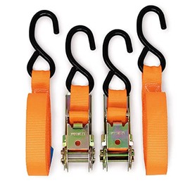 Maypole 6070 GS PK2 Ratchet Strap and Hooks, 25 mm x 4.5 m, 600 Kg