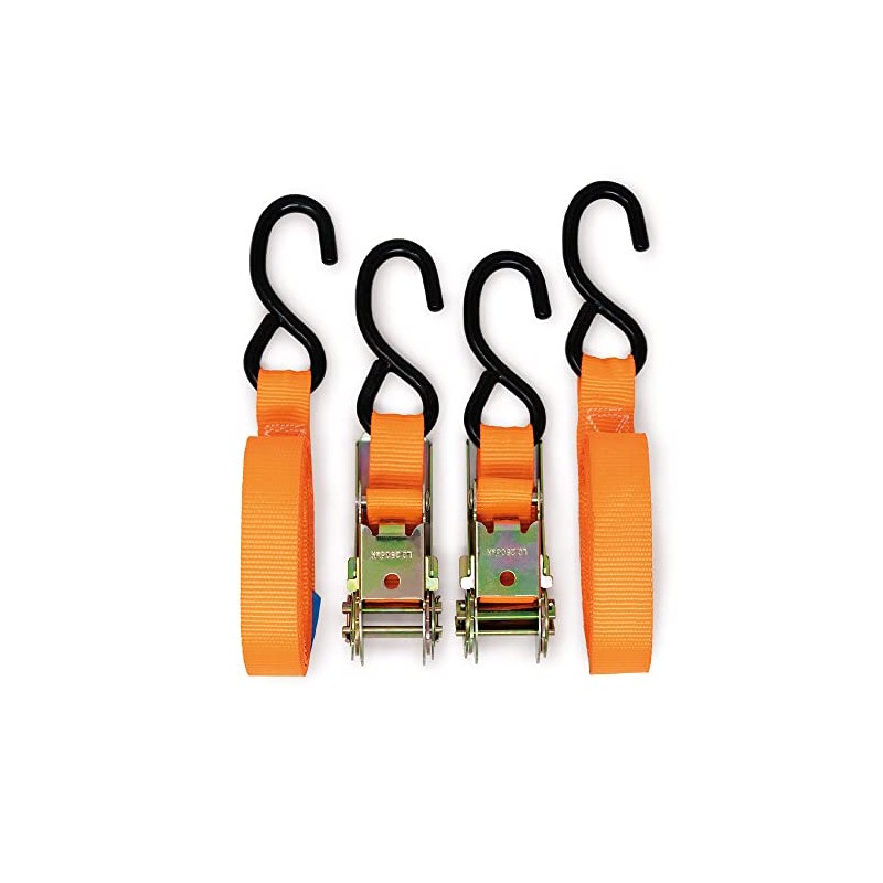 Maypole 6070 GS PK2 Ratchet Strap and Hooks, 25 mm