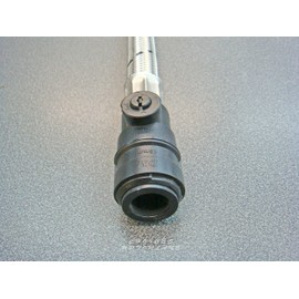 AK Flexible TAP Connector 15MM PUSHFIT + ISOLATING Valve X 1/2" X 500MM Length