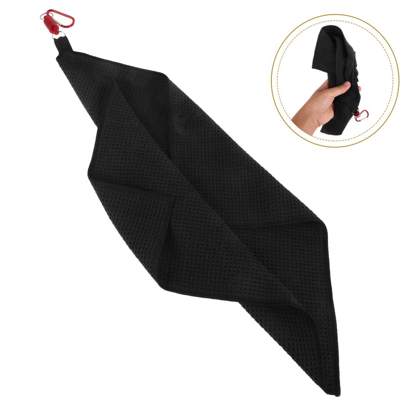 Kisangel Magnetic Golf Towel Microfiber Waffle Pattern Large Golf Sweat
