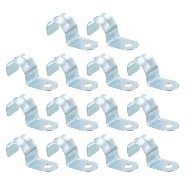 uxcell 14pcs 1 Hole Pipe Strap Fits 25mm (1") Tube