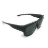 Solarite Polarized Unisex Fitover Sunglasses Black