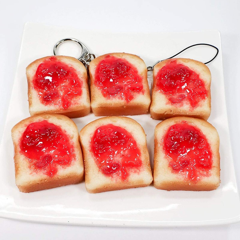 Food Sample Magnet, Eat Toast (Jam) 127M