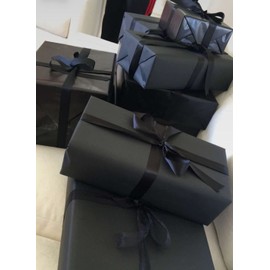 HGFLMR 20 Sheets of Black Tissue Paper-20 x30(50cmx75cm)-Gift Wrapping Paper- Acid Free-Kids Art and Craft Wrapping Paper Sheets. Black