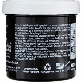 Ampro Pro Styl Clear Ice Protein Styling Gel, Ultra Hold 6 oz (Pack of 2)