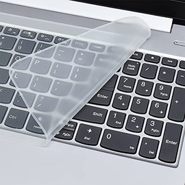 Piel Protectora de Cubierta del Teclado Transparente,Protector de Piel de Cubierta del Teclado de Silicona Transparente Ultra Delgada para...         
