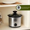 Qvin 0.65 Quart Mini Slow Cooker with Temperature Control, Stainless
