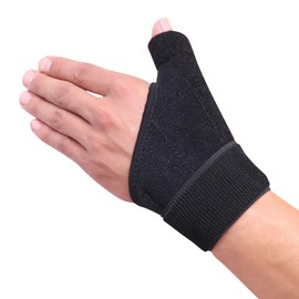 Ewtto Muñequera para el pulgar, soporte de muñeca ajustable para hombres, mujeres y niños, férula estabilizadora de muñeca para artritis, tendinitis, esguinces, transpirable, correa de compresión para el túnel carpiano, alivio del dolor de la articulació