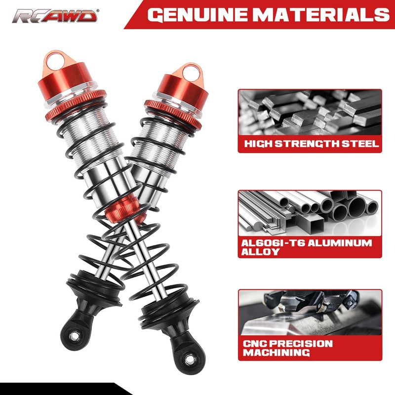 4x Alloy Front Rear Shock Absorber Damper for Arrma 1-8