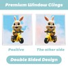 Hianjoo Easter Window Stickers, 9 Sheets 3D Easter Window Clings