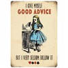 Fridge Magnet - Alice in Wonderland - I Give Myself