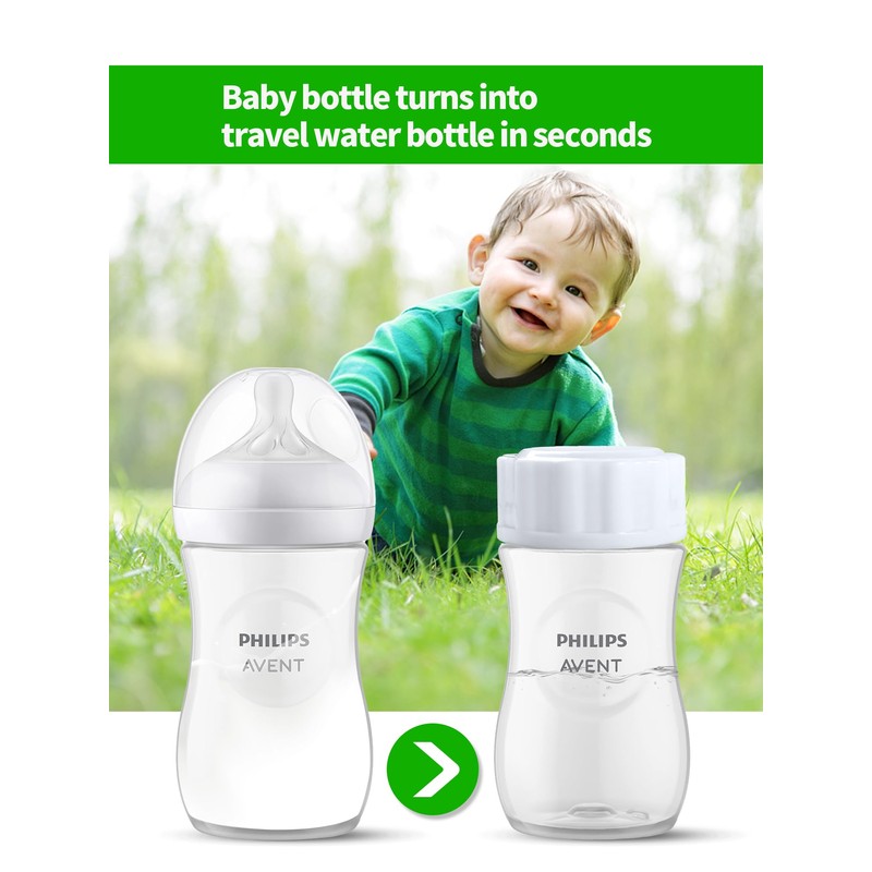 Travel and Storage Bottle Caps Compatible with Avent Baby Bottles,
