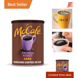 Intensely Aromatic Dark Roast Coffee, 29oz - Perfect for Energizing Mornings