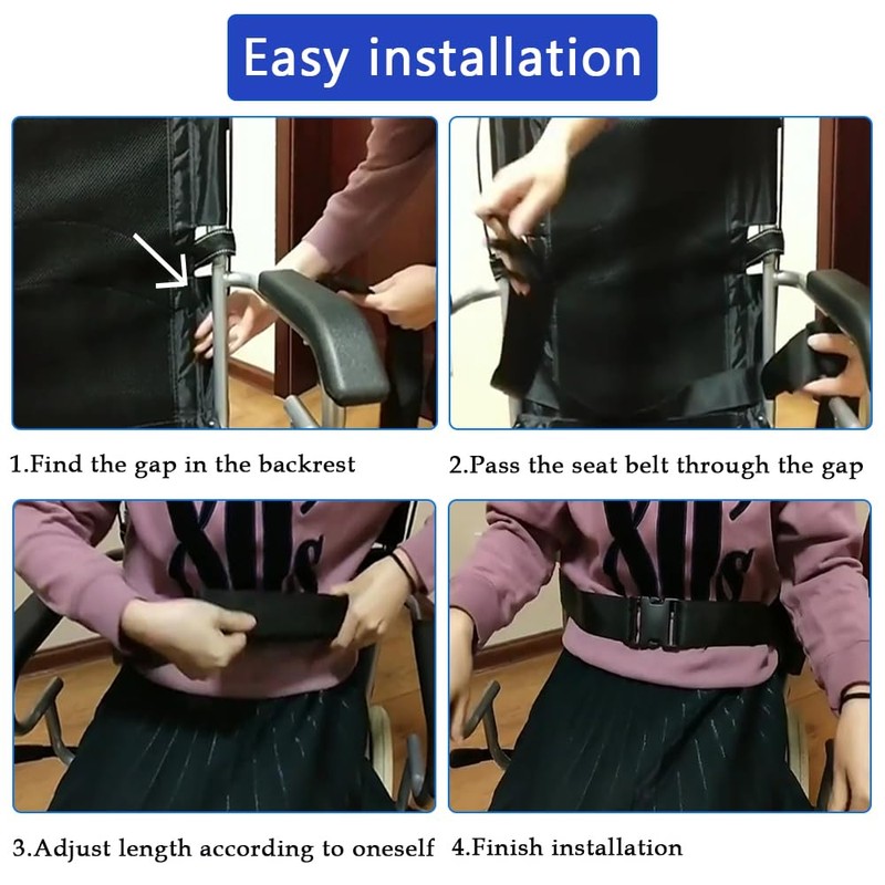 Wheelchair Seat Belt for Elderly & Disabled - Electric Scooters