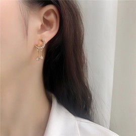 Sun Moon Earrings for Women Star Dangle Drop Earrings Crescent Moon Earrings for Girls Bohemian Jewelry Earrings Gifts Gold
