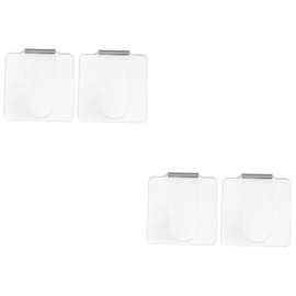 FRCOLOR 4pcs Transparent Nail Color Mixing Palette Lightweight Cosmetic Tool for Custom Shades and Blending Makeup for Travel and