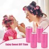 WILLBOND 4 Pcs Long Hair Rollers for Bangs Aluminum Core