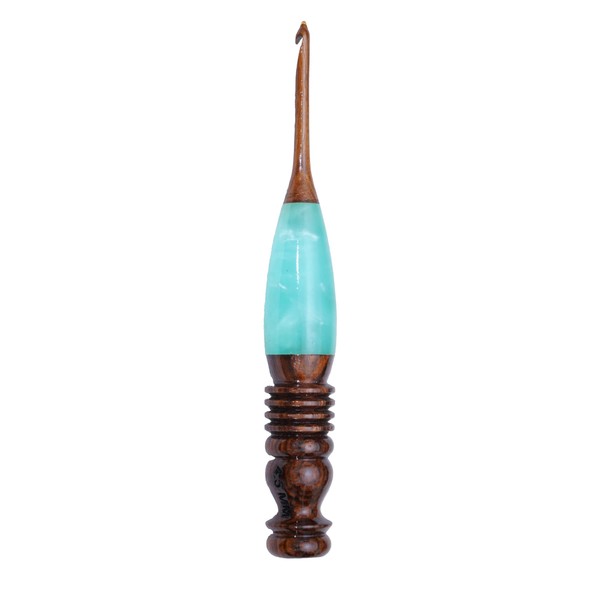 Resin Mix Wooden Crochet Hooks 7 inch Ergonomic Handmade Crochet