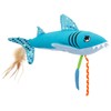 Cattraction Kerikeri Pleasure Cushion Cat Toy Plush Shark | Hearts