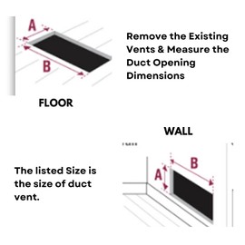 4" x 10" Lattice Design Steel Floor Register in Granite Grey Finish with mounting Clips- for Floor or Side Wall- Decorative Air Vent Covers- Floor Register 4” x 10” - Case of 5