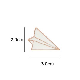 Paper Airplane Enamel Brooch Lapel Pin Badge Students Fresh Art Enamel Pin Collection Art Brooches for Women Lapel Pins Badge Collar Jewelry