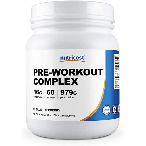 Nutricost Pre-Workout Complex Powder Blue Raspberry (60 Serv)