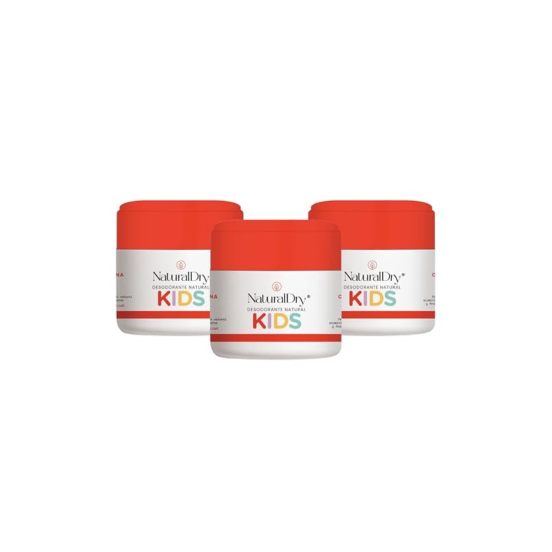 Naturaldry Pack Desodorantes Kids Formato Crema Infantil Niñas Niños Obstruye