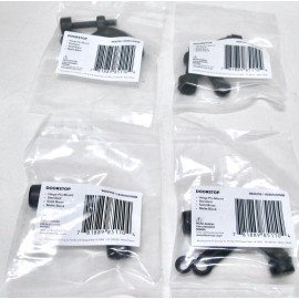 Miseno 4 New Miseno MDS01SB Adjustable Solid Brass Hinge Pin Door Stops - Matte Black