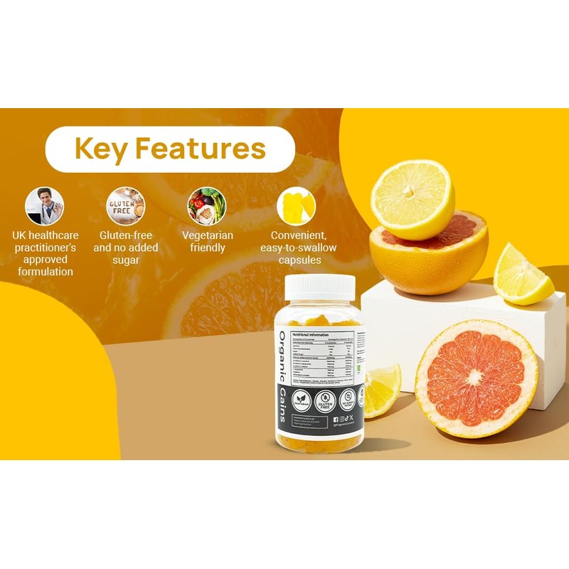 OG Amino Hydrate Gummies – Lemon Flavored BCAAs (4500mg), L-Glutamine