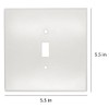 Jumbo Over Sized Wall Plate, Polycarbonate, Paintable Switch or Outlet