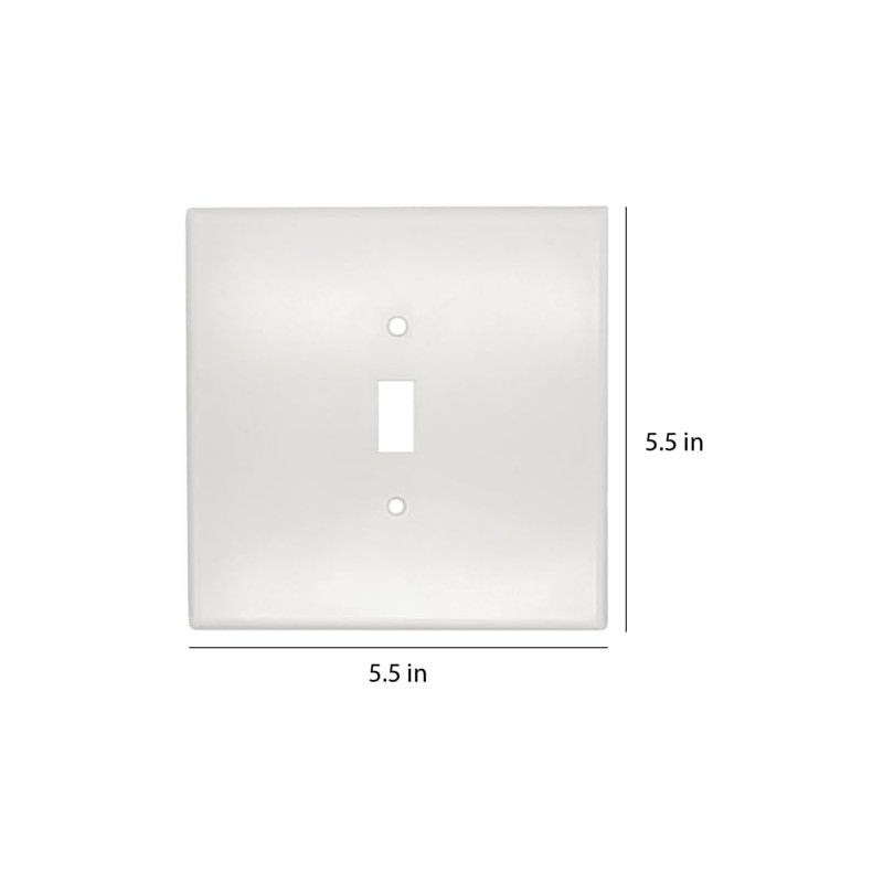 Jumbo Over Sized Wall Plate, Polycarbonate, Paintable Switch or Outlet