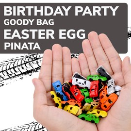 Mini Cars for Kids - Plastic Car Toys Bulk - Easter Egg Fillers - 100 Pcs Little Cars Toys - Tiny Plastic Toys for Goody Bags, Party Favors, Classroom Prizes