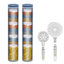 MakeFit Shower Head Filter Replacement Cartridge for SSJ781/DSSJ781 MakeFit Filtered Handheld Shower Head (2-Pack)